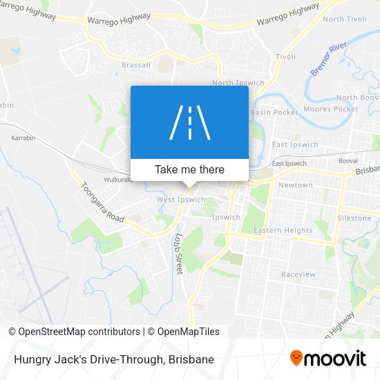 Hungry Jack's Drive-Through map