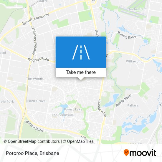Potoroo Place map