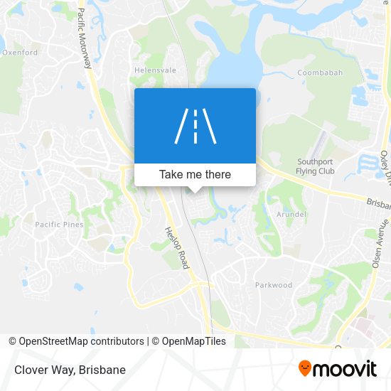 Clover Way map