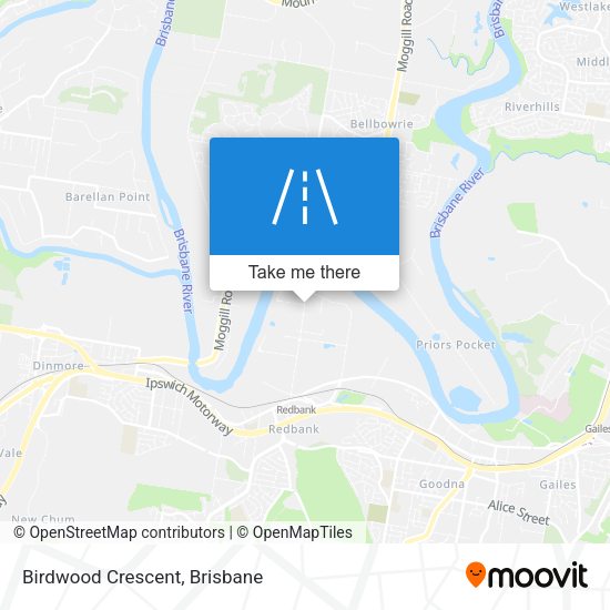 Birdwood Crescent map