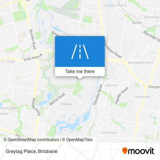Greylag Place map