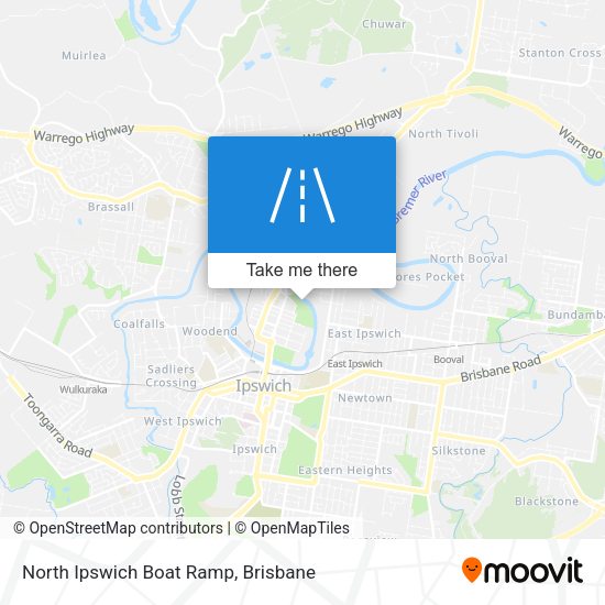 North Ipswich Boat Ramp map