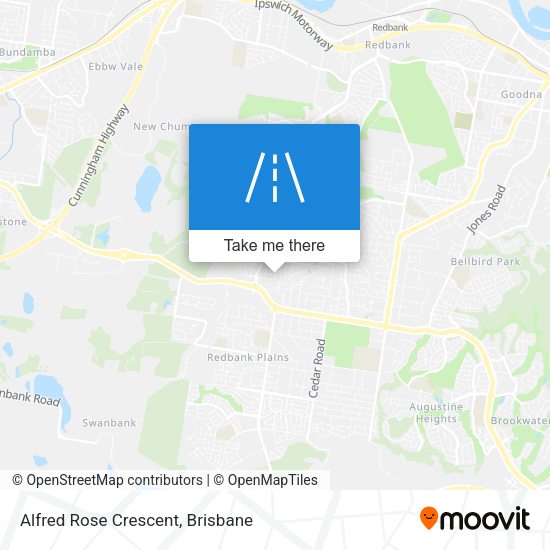 Alfred Rose Crescent map