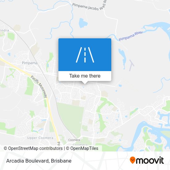 Arcadia Boulevard map