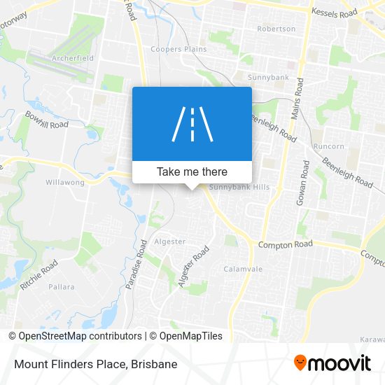 Mount Flinders Place map
