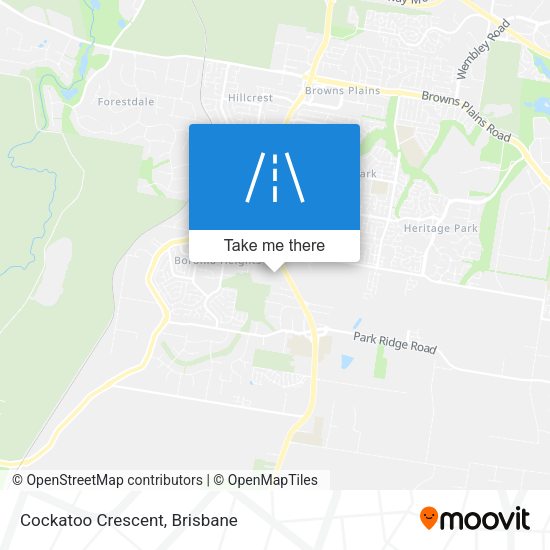 Cockatoo Crescent map