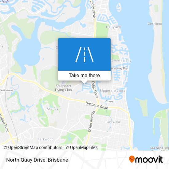 North Quay Drive map