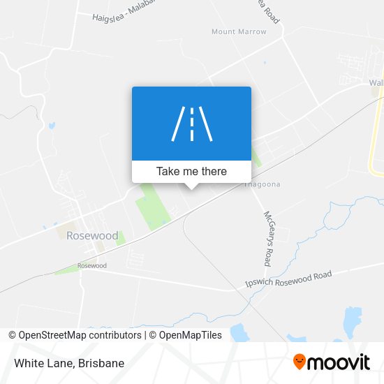 White Lane map