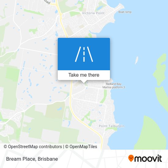 Bream Place map