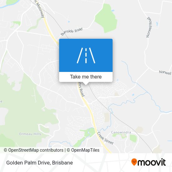 Golden Palm Drive map