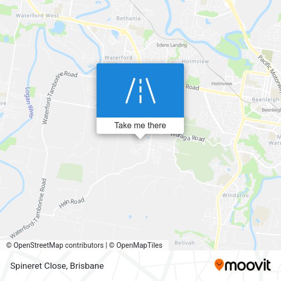 Spineret Close map