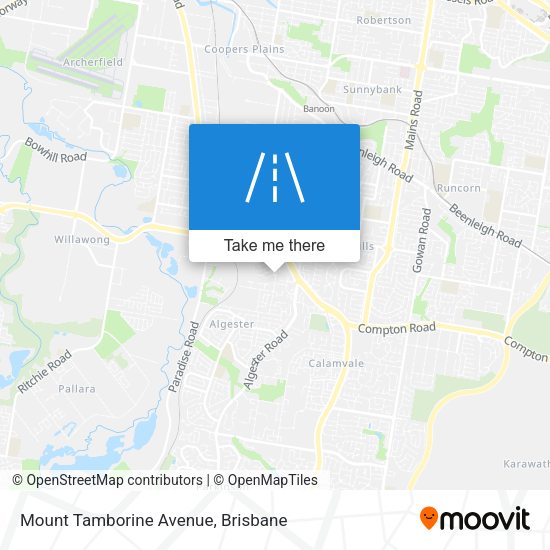 Mount Tamborine Avenue map