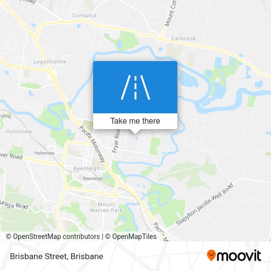 Brisbane Street map