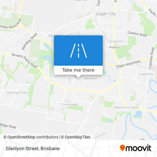 Glenlyon Street map