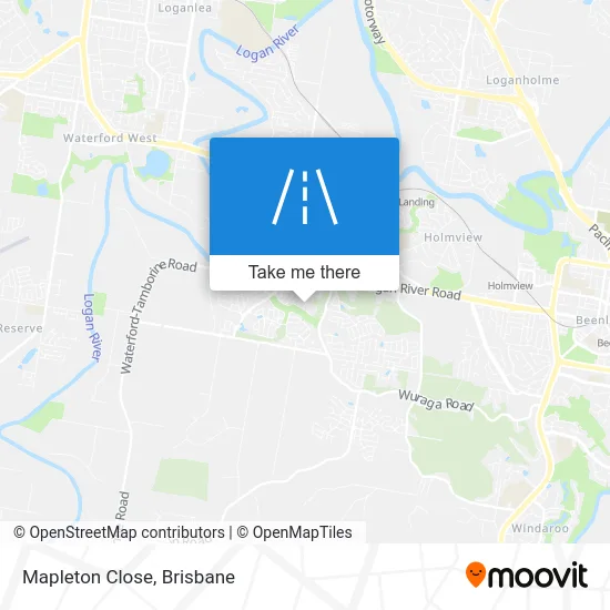 Mapa Mapleton Close