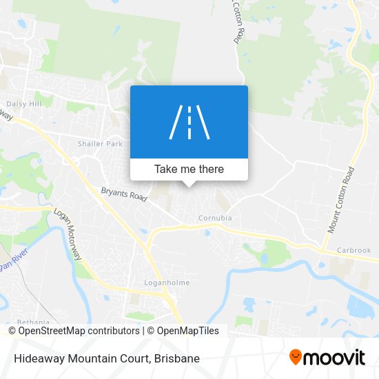 Hideaway Mountain Court map