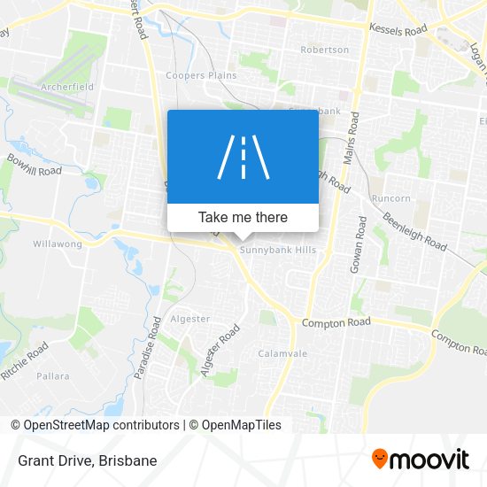 Grant Drive map