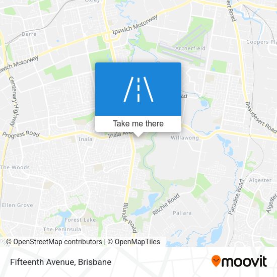 Fifteenth Avenue map