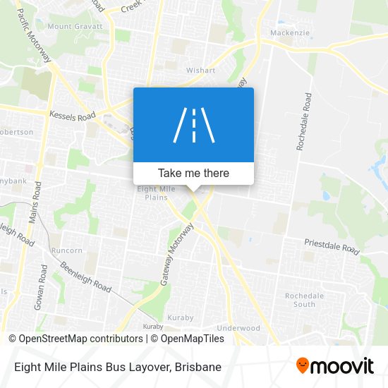 Eight Mile Plains Bus Layover map