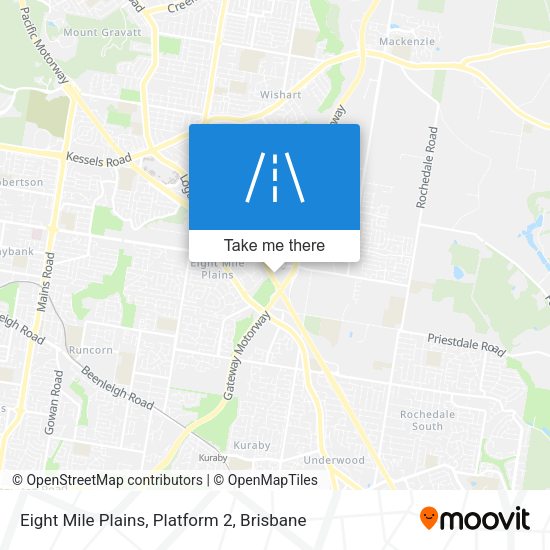 Eight Mile Plains, Platform 2 map