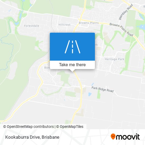 Kookaburra Drive map