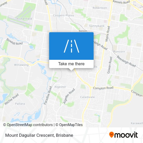 Mount Daguilar Crescent map