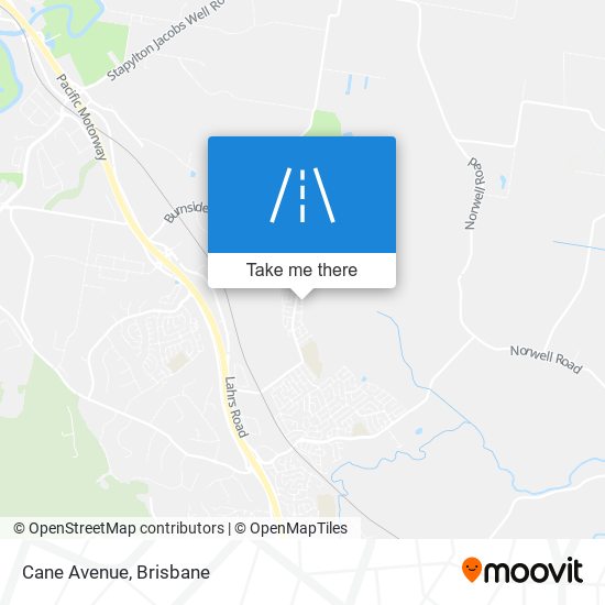 Cane Avenue map