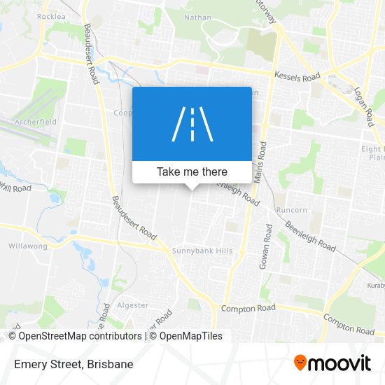 Emery Street map