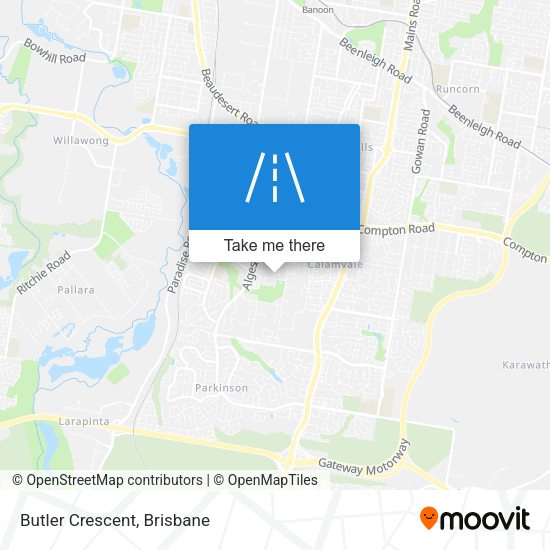 Butler Crescent map