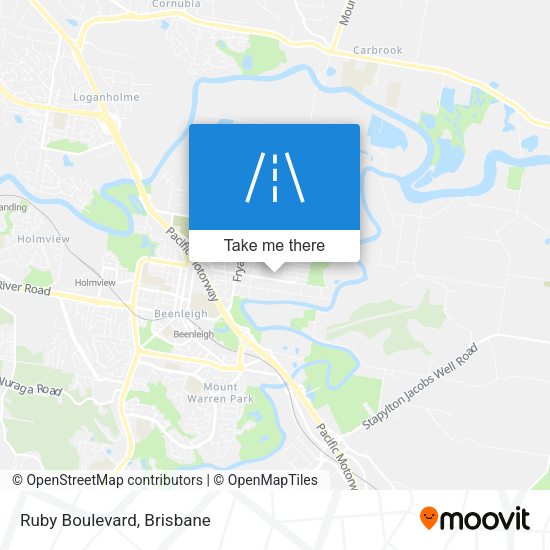 Ruby Boulevard map