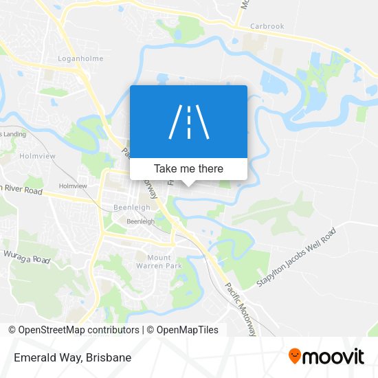 Emerald Way map