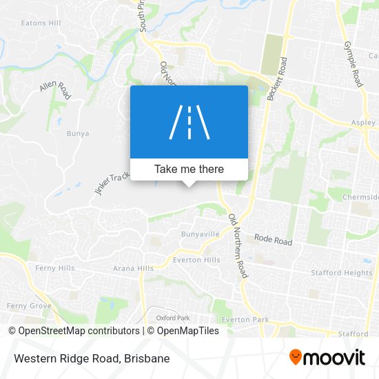 Western Ridge Road map