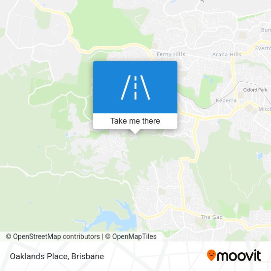 Oaklands Place map