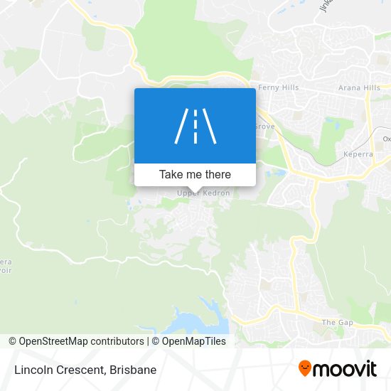 Lincoln Crescent map