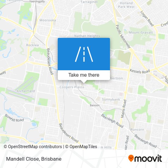 Mandell Close map