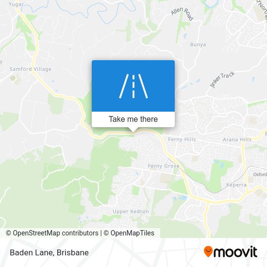 Baden Lane map