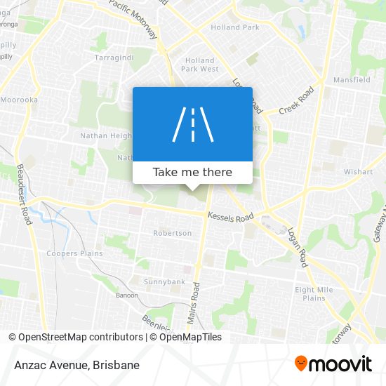 Anzac Avenue map