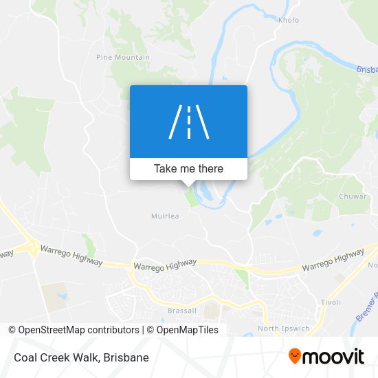Coal Creek Walk map
