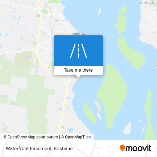 Waterfront Easement map