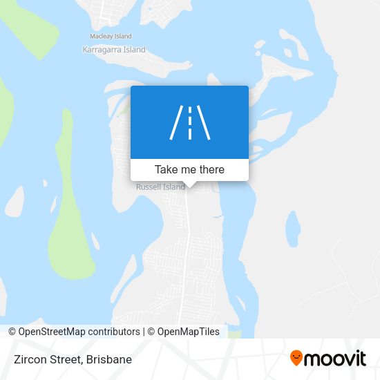 Zircon Street map