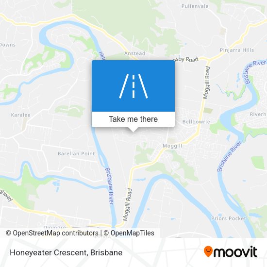 Honeyeater Crescent map