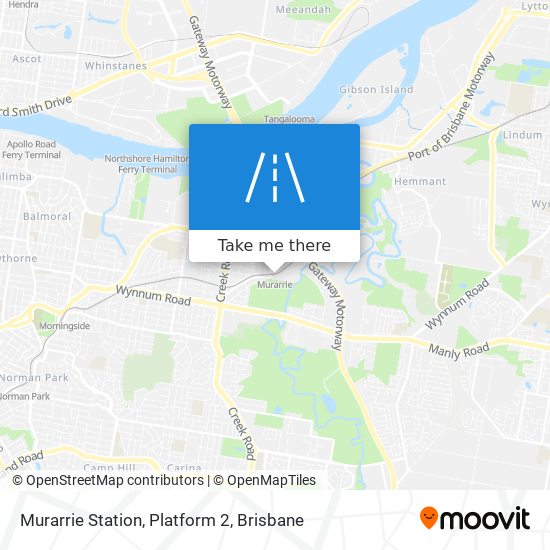 Murarrie Station, Platform 2 map