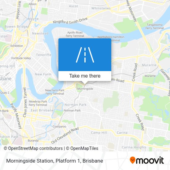 Morningside Station, Platform 1 map