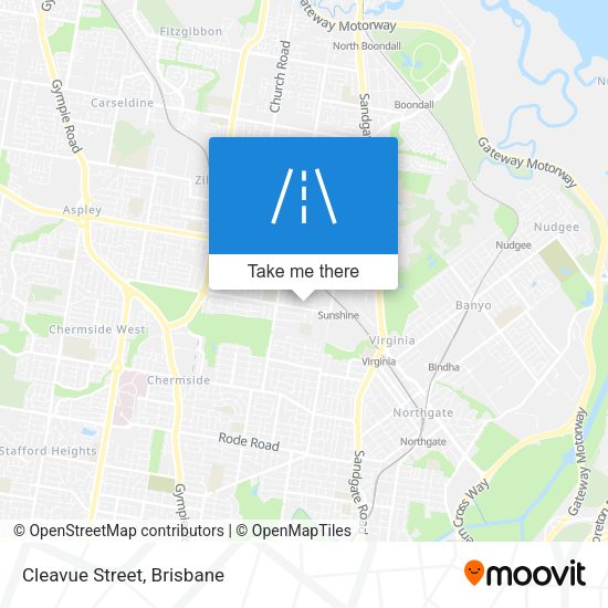 Cleavue Street map