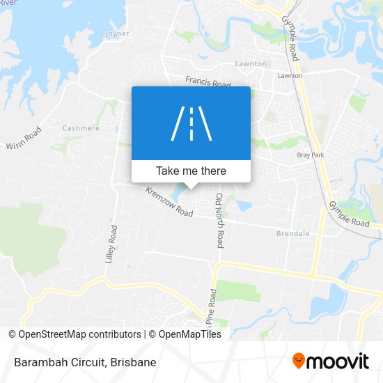 Barambah Circuit map