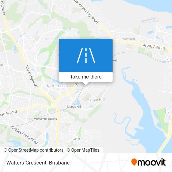 Walters Crescent map