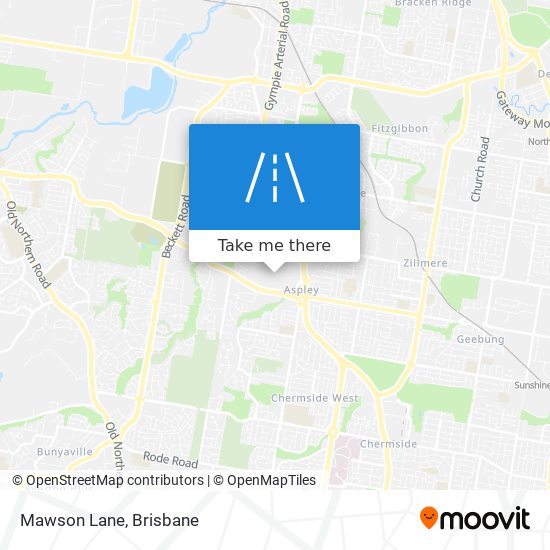 Mawson Lane map