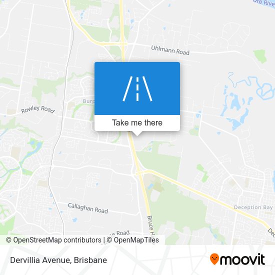 Dervillia Avenue map