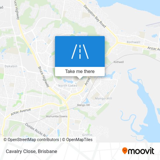 Cavalry Close map