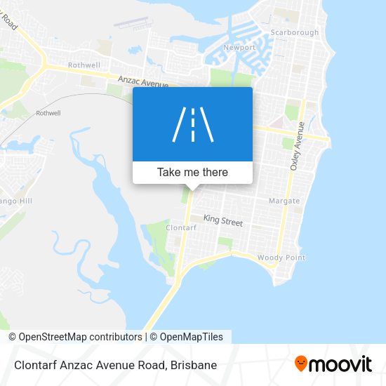 Clontarf Anzac Avenue Road map